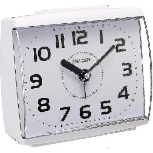 Analog Alarm Clock for Seniors Large Numbers Silent