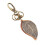 Steampunk leaf keychain 1