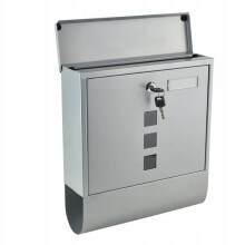 Mailbox with Keys Metal Silver