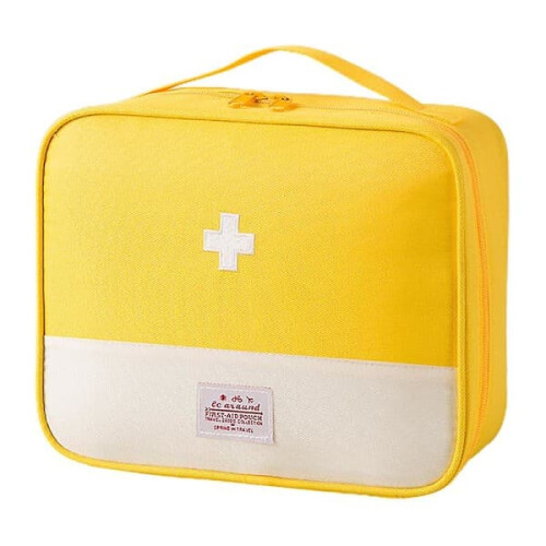 Medicine Storage Bag Yellow Extra Large