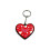 Keychain cute colorful heart design red pink 1