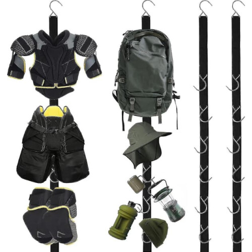 Hockey Equipment Drying Rack 2-Piece 12 Hooks