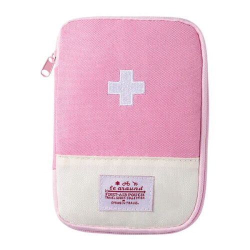 Medicine Storage Bag Pink Emergency Mini 1 Pack