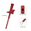 4pcs Quick Test Hook Clip Professional Insulated High Voltage Flexible Testing Probe 4mm Banana Socket Red and Black 1