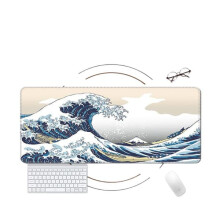 Gaming Mouse Pad Keyboard Desk Mat 90x40 cm Japan Wave
