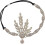Art Deco leaf medallion pearl headband 1920s 1