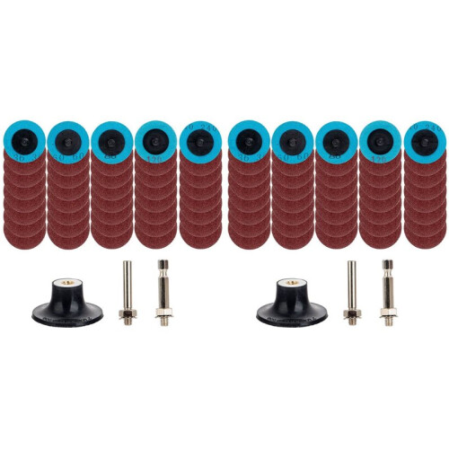 80 Pcs Quick Change Discs Set, 2 Inch A/O Sanding Discs with 1/4 Inch Holder, Surface Conditioning Discs for Grinder