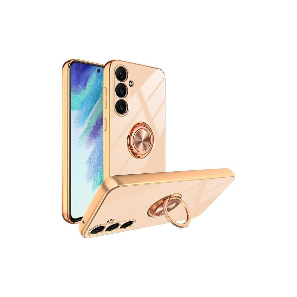Samsung S24 Plus Case Rose Shockproof With Ring Holder Gold 900223998866