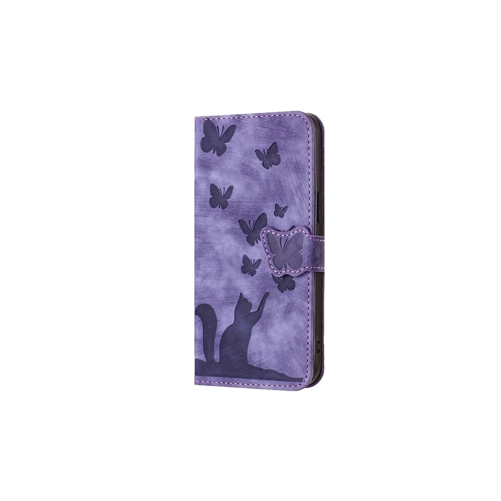 Butterfly Cat Leather Flip Wallet Case For Iphone 14/13 900223999160
