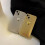 iPhone 13 case matte galvanized metal heart design silver 1