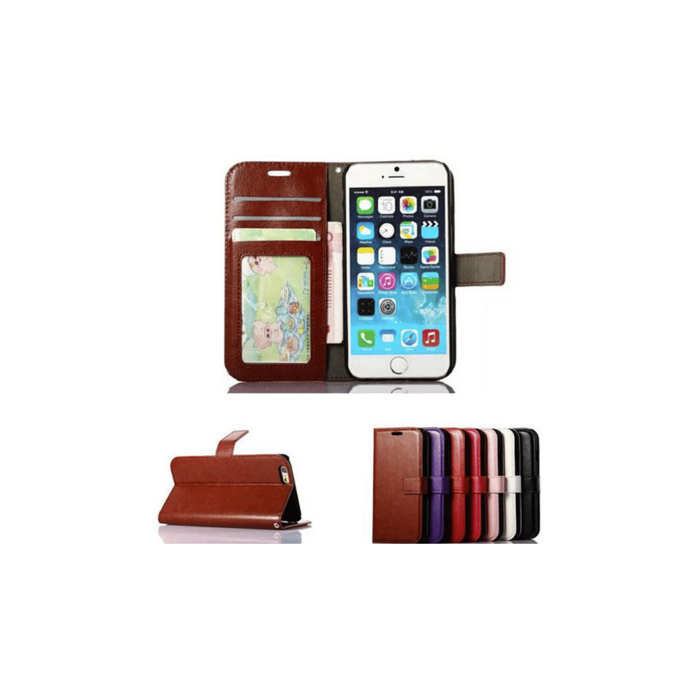 Iphone 6 6S Leather Wallet Case 3-Card Id Slot 962029350101