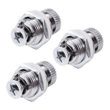3X Lever Lock for Furniture, with Round Knob, External Thread 1.7 cm