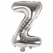 Letter Balloon Silver 80 cm Large Z