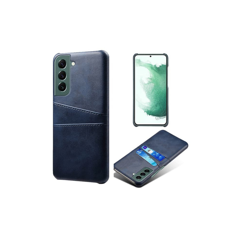 Samsung Galaxy S24 Leather Case With Card Slot Blue 900223998811