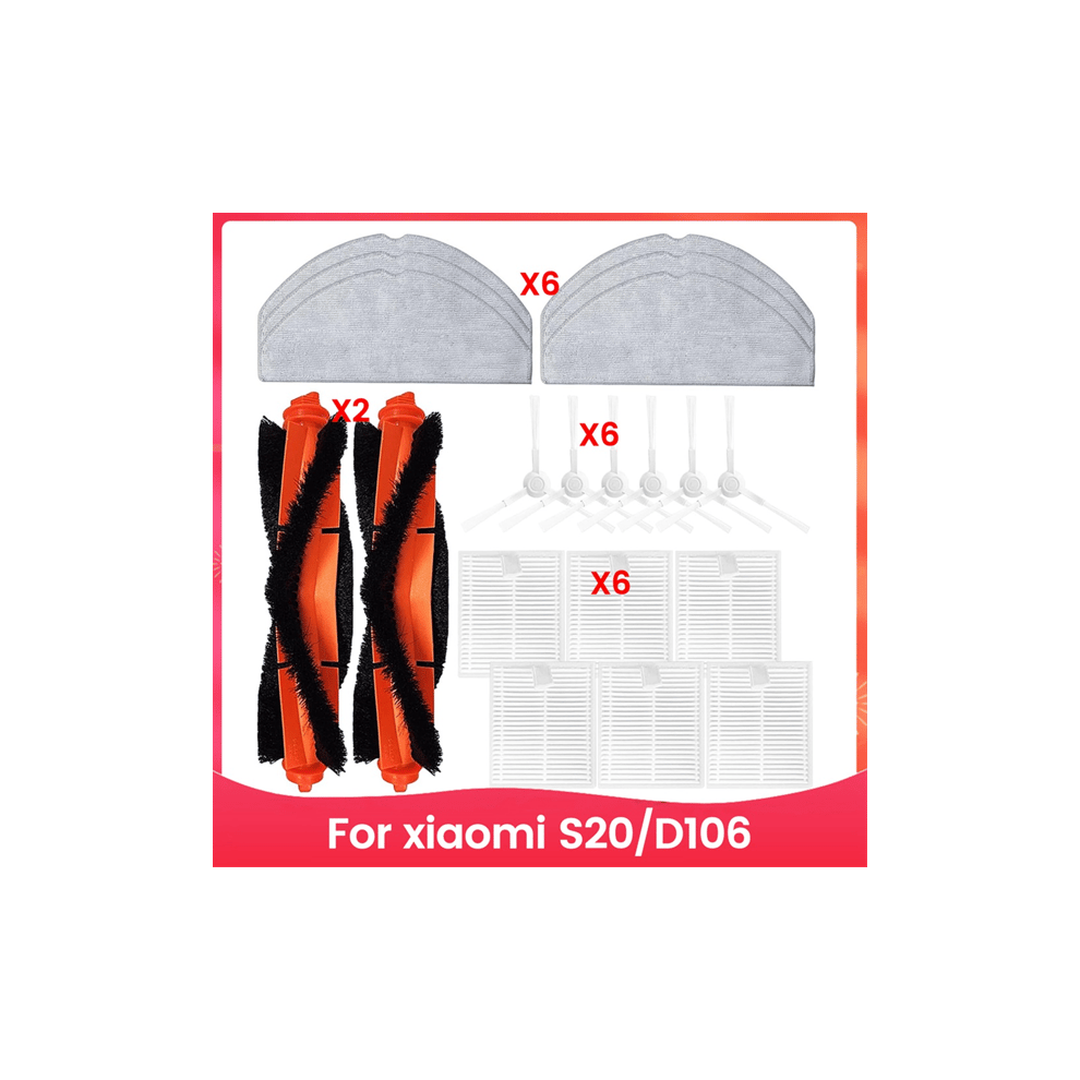 Xiaomi S20/D106 robot vacuum replacement kit side brush