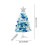 Mini Christmas Tree Blue 18 Inch Tabletop Decoration 2