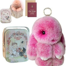 Bunny Lulu keychain with tin box 1 piece