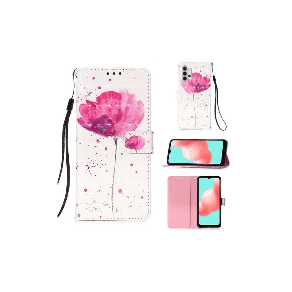 Wallet Case For Samsung Galaxy A32 5G Flower Pink 962125874044