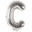 Letter Balloon Silver 80 cm Large 1