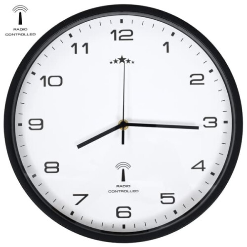 Radio-controlled wall clock quartz movement 31 cm
