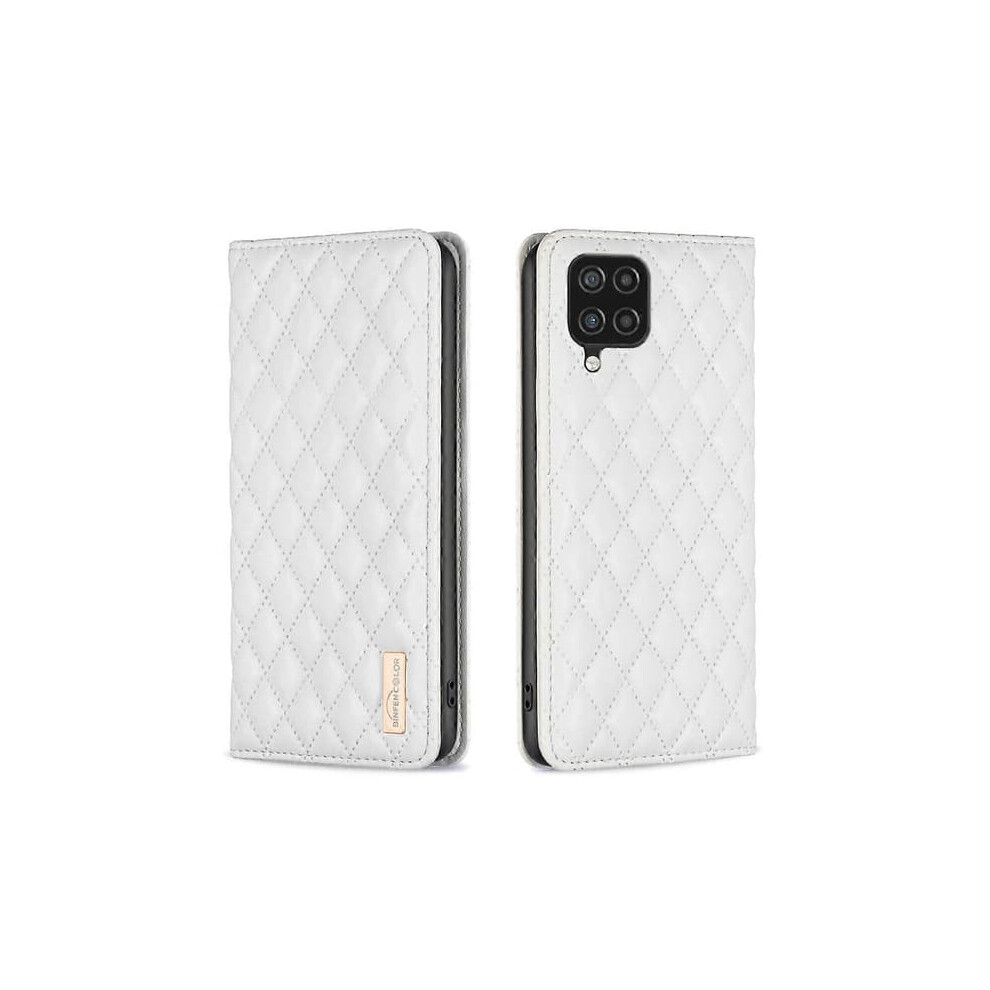 Samsung Galaxy A12 Flip Case Magnetic Leather White 962125862485