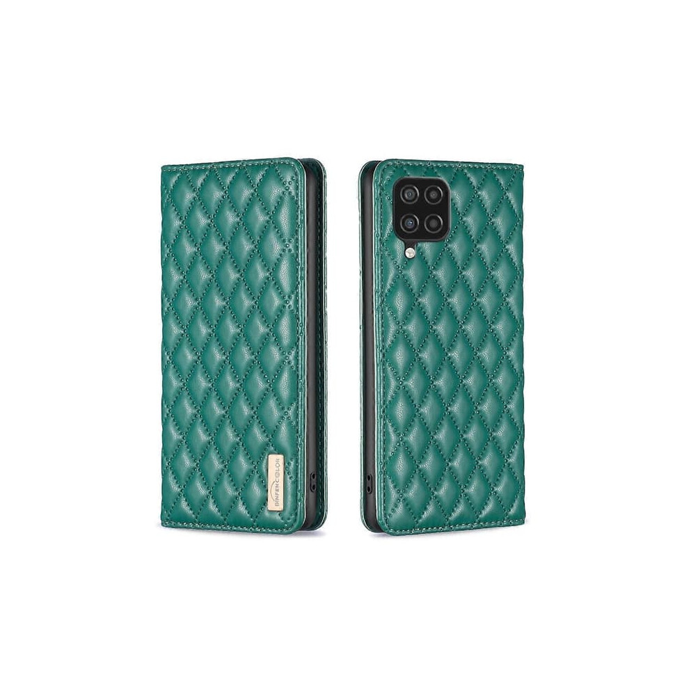 Samsung Galaxy A12 Flip Case Magnetic Leather Green 962125862508