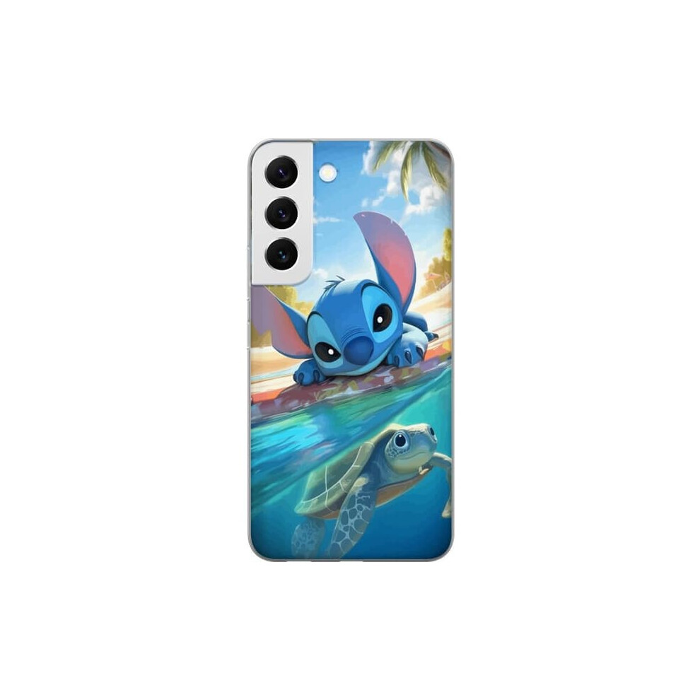 Samsung Galaxy S22 5G Transparent Case With Turtle And Blue 962125876444