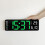 LED wall clock with remote, temperature and date display 1