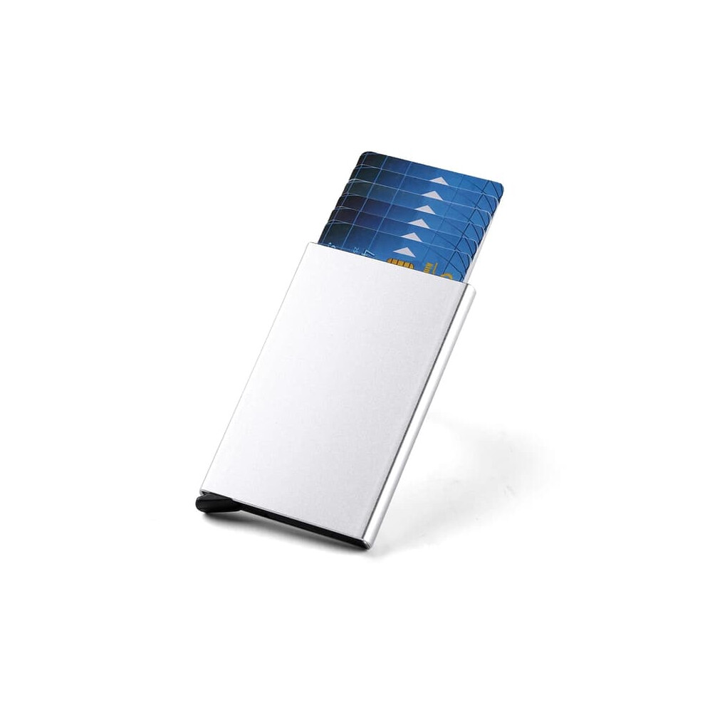 Rfid Blocking Credit Card Holder Slim Wallet Silver 962125862836