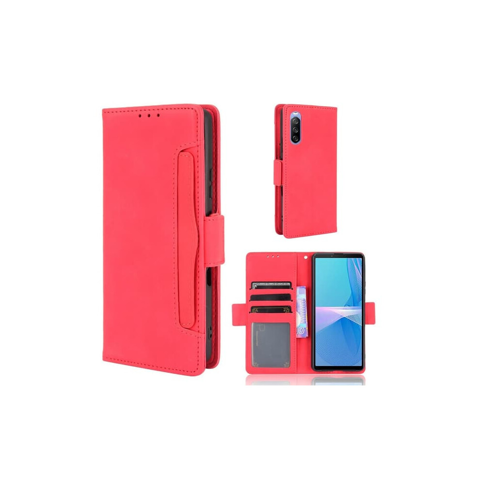 Sony Xperia 10 Iii Wallet Case - Red 962125862775