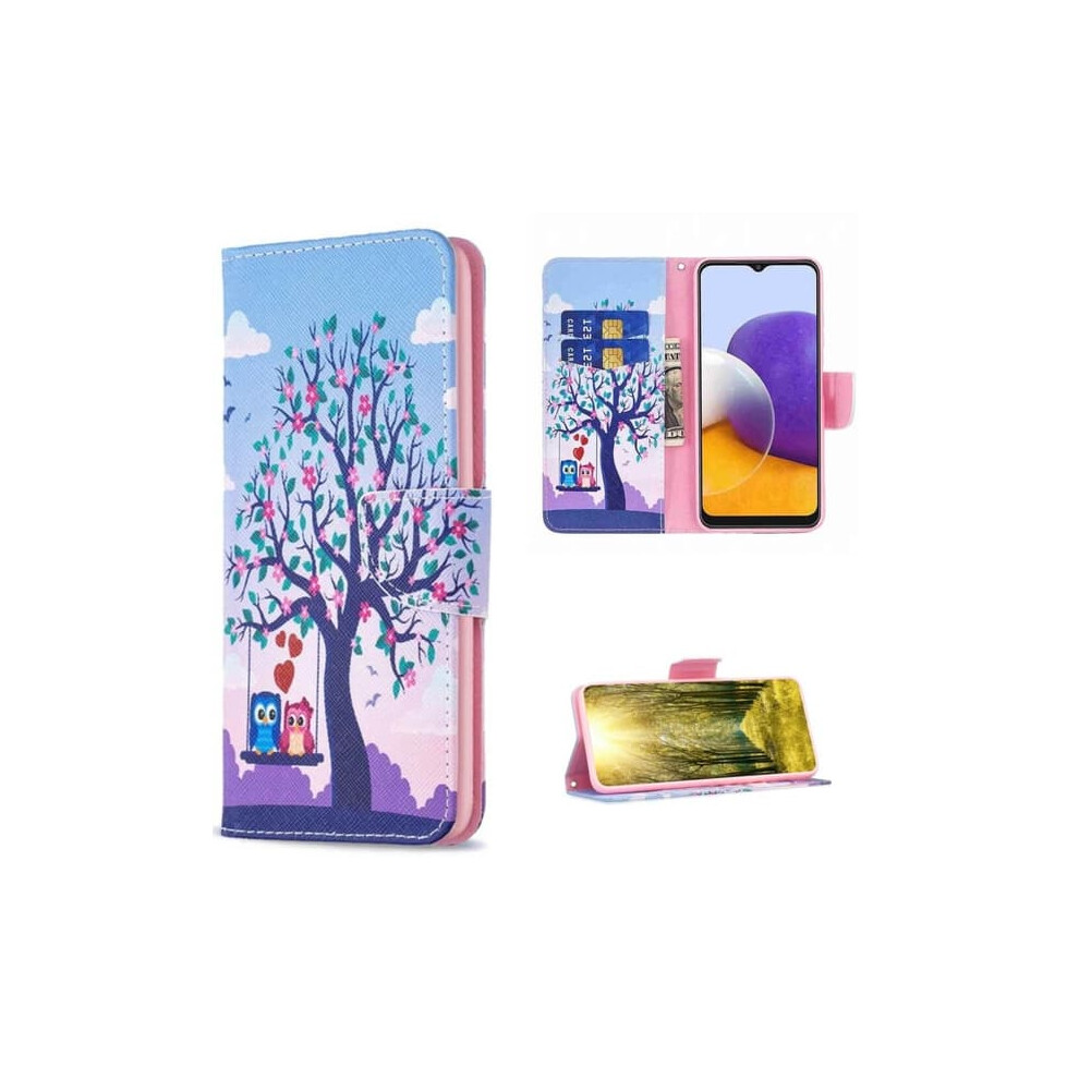 Wallet Case For Samsung Galaxy S24 With Owl Design 900223988874