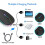 Επαναφορτιζόμενο ασύρματο ποντίκι Bluetooth5.1 με ποντίκι USB1600DPI 2.4GHz για φορητό 7