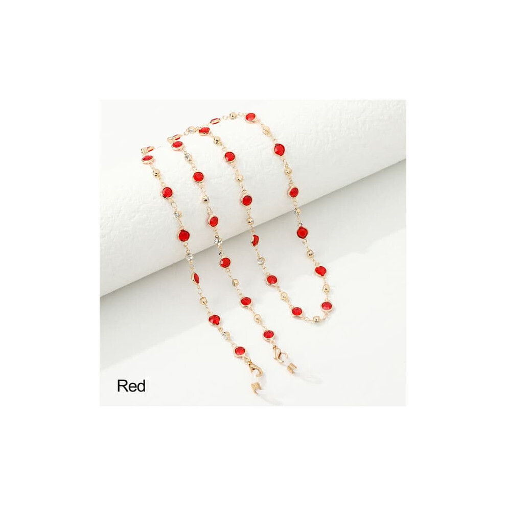 Glasses Chain Cord 1 Piece Red 900223980915