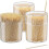 [1500pcs] Bamboo wood toothpicks, round double-pointed toothpicks 1