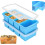 Silicone freezer mold with lid 2-pack blue 1