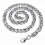 Silver bracelet chain 7mm width 21cm length 1