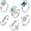 Restless Ring Set Adjustable 6-Piece 1