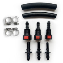 5X Fuel Pressure Test Kit Fuel Pressure Gauge Fuel Injection Pump Pressure Tester Gauge Kit for Car, Motorcycle, Truck