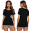 Dames korte pyjamaset met cartoonprint, 2-delig 7