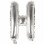 Letter Balloon Silver 80 cm Large 1