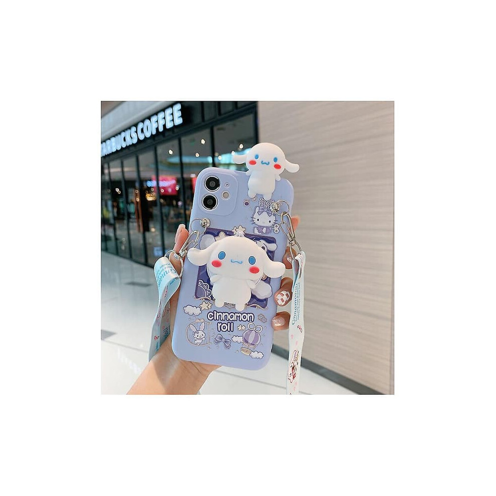 Sanrio Cinnamoroll 3D Iphone Case With Lanyard Strap 900223984371
