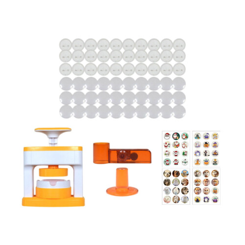 Button Maker Machine 55mm for DIY Badges and Pins with 48 1