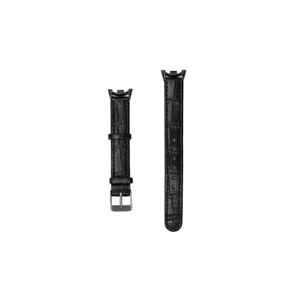 Pu Leather Wristband For Mi Band 8 Bamboo Pattern Black 962125873962