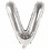 Letter Balloon Silver 80 cm Large V 1