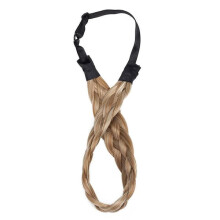 Braided elastic hair band for women brown and bleached