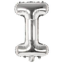 Letter Balloon Silver 80 cm Large I