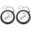 Golf Score Counter Set 2 Pieces Adjustable 18-Hole Plastic 1