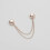 Magnetic Clothes Clips Rose Gold Multifunctional 6pcs 1