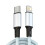PD 30W USB-C to Lightning Charging Cable Silver 2m 1