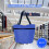 Sac de courses pliable à roulettes avec poignées (1 pièce) 7